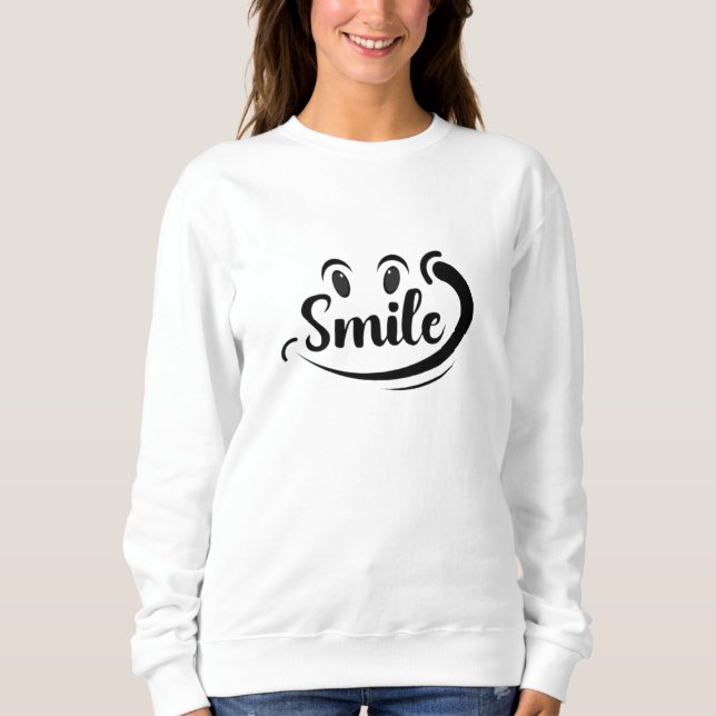 Camiseta Just Smile Keep Smiling Smile More Stay Smiling A  (Frente)