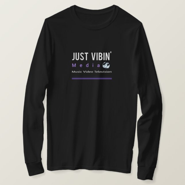 Camiseta Just Vibin' Media T Shirt (Frente do Design)