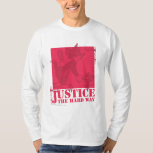Camiseta Justiça de Tom e de Jerry a maneira dura