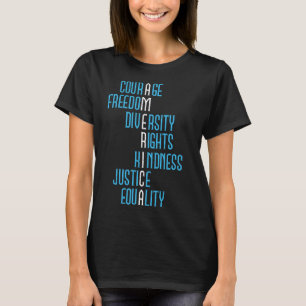 Camiseta Justiça Igualdade América Anti-trump Resistir Polí
