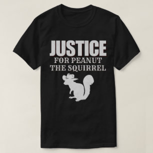 Camiseta Justiça para amendoim, esquilo
