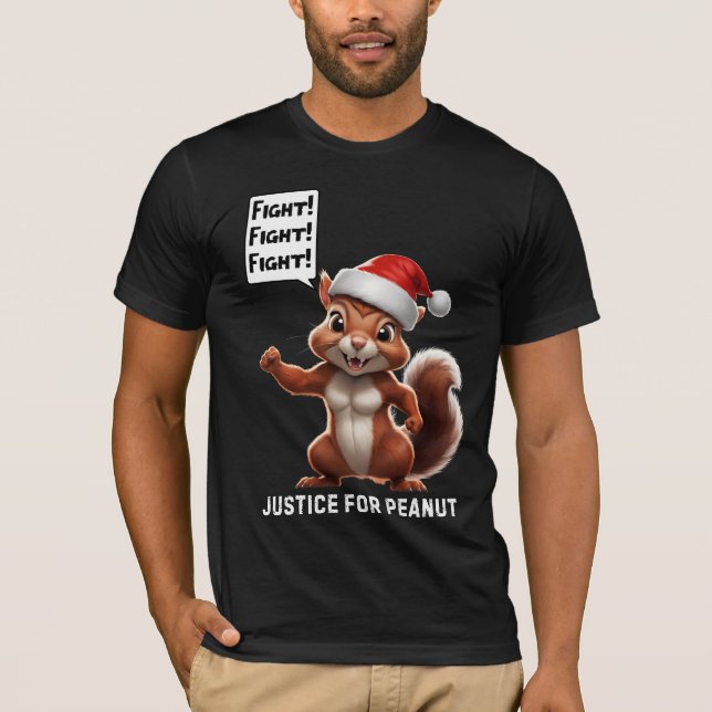 Camiseta Justiça para amendoim Natal MAGA (Frente)