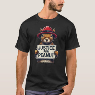 Camiseta Justiça para amendoim O Esquilo