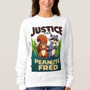 Camiseta Justiça para amendoim O Esquilo e Fred