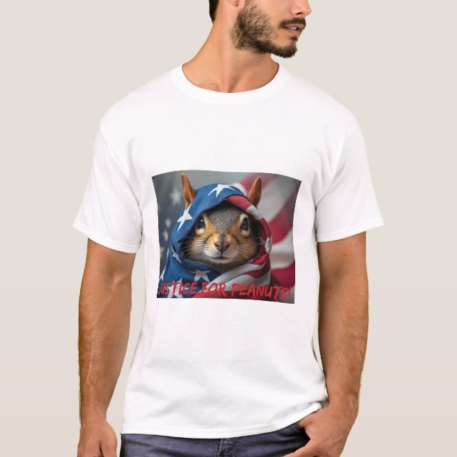Camiseta Justiça para amendoim, Squirrel Lover (Frente)