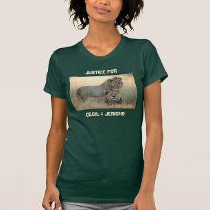 Camiseta Justiça para Cecil & Jericho Irmãos Leões