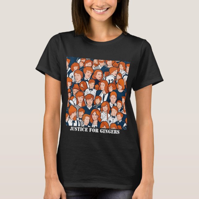 Camiseta Justiça Para Gingers T Shirt (Frente)