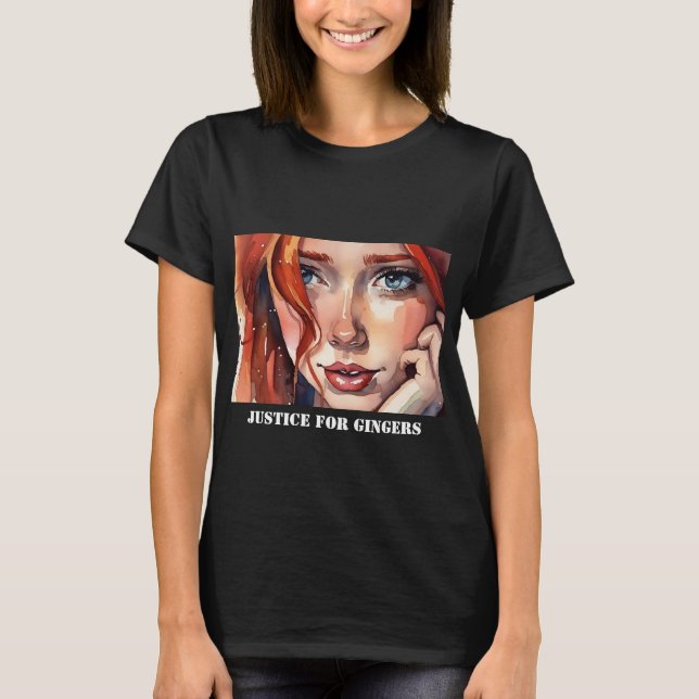 Camiseta Justiça Para Gingers T Shirt (Frente)