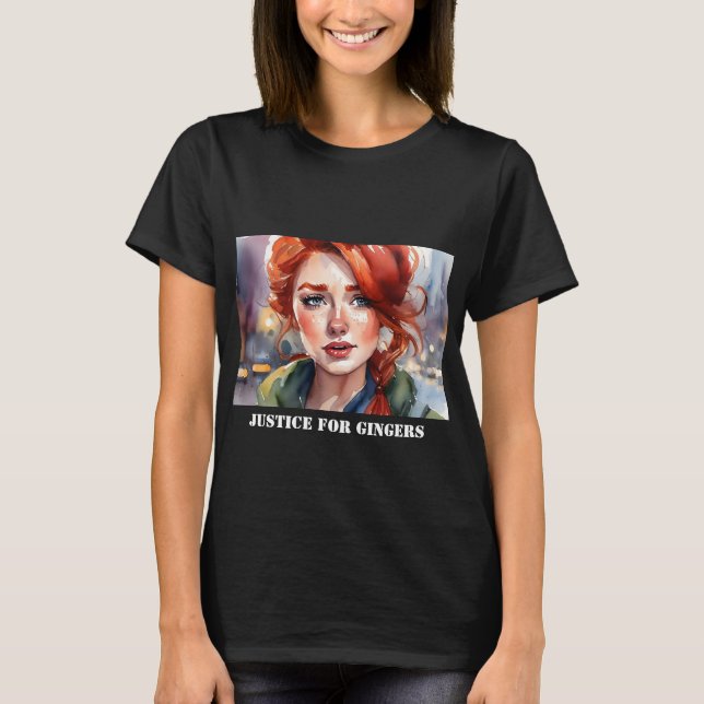 Camiseta Justiça Para Gingers T Shirt (Frente)