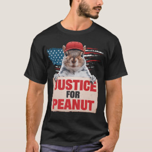 Camiseta Justiça Para O Amendoim O Teto De Esquilo - Quilo