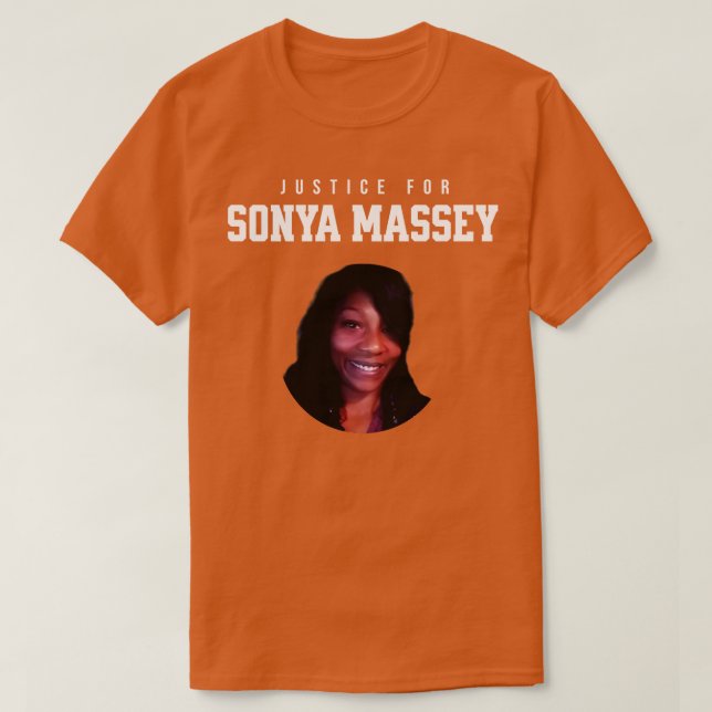 Camiseta Justiça para Sonya Massey Tributo 1 (Frente do Design)