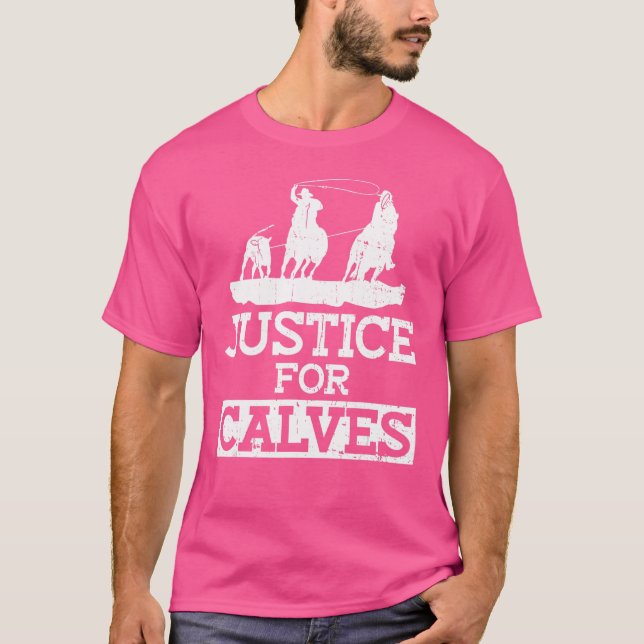 Camiseta Justiça Para Vitelos Anti-Rodeio (Frente)
