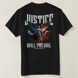 Camiseta Justiça Prevalecerá - Anjo Alado