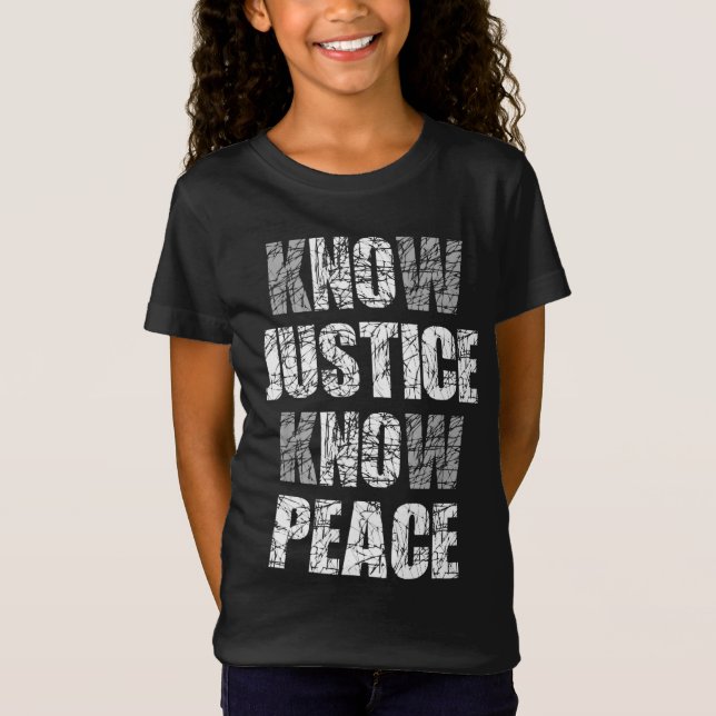 Camiseta Justiça sem paz e orgulho negro protesto (Frente)