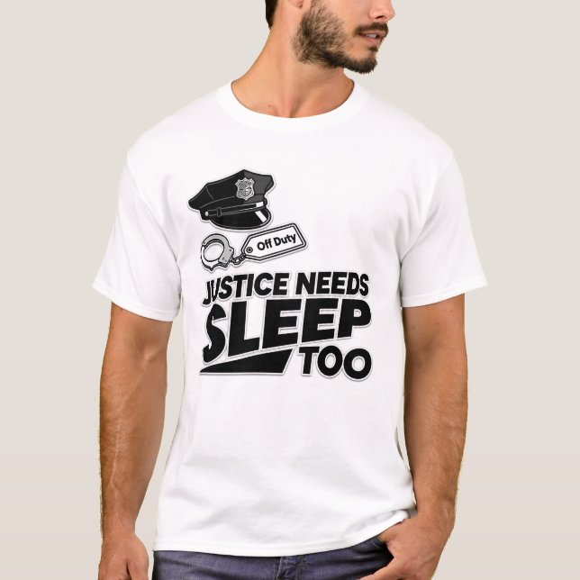Camiseta Justiça Também Precisa Dormir Lei Minimalista Apli (Frente)