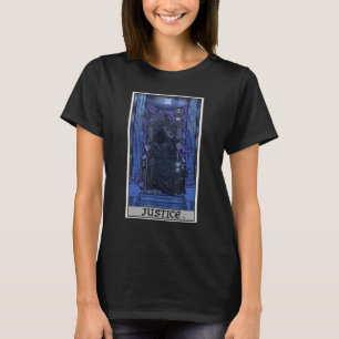 Camiseta Justiça Tarot Card Grim Reaper Halloween Horr Góti