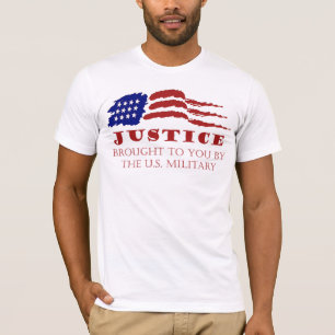 Camiseta JUSTIÇA trazida a você pelo exército americano
