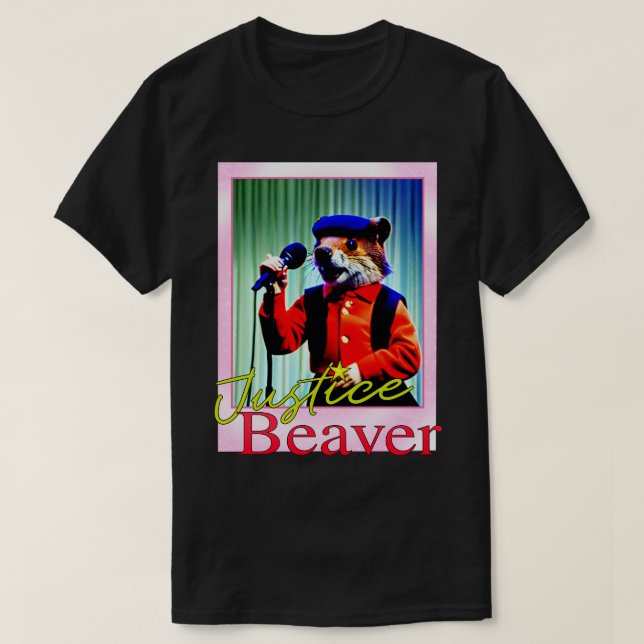Camiseta Justice Beaver (Frente do Design)