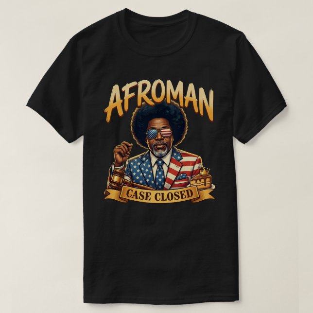 Camiseta Justice for Afroman | Case Closed Lemon Pound Cake (Frente do Design)