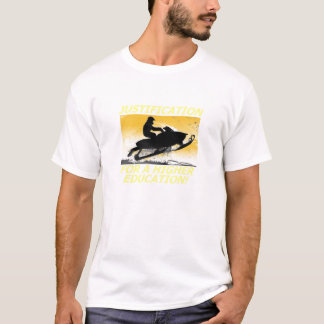Camiseta Justificação para um Snowmobile T do ensino
