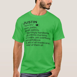 Camiseta Justin Name Definition Justin Significa Justin Nam