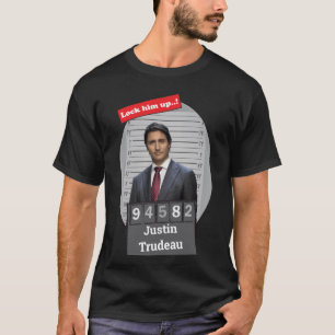 Camiseta Justin Trudeau 🤣 Engraçado Mugshot Novelty T-Shir