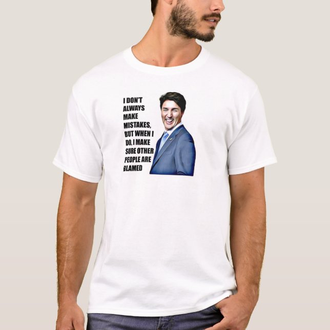 Camiseta Justin Trudeau Meme TShirt (Frente)