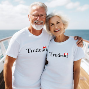 Camiseta Justin Trudeau Oficial Canadense Flag Light-Color