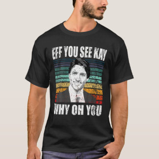 Camiseta Justin Trudeau Sarcastic Anti-Trudeau - Canadá