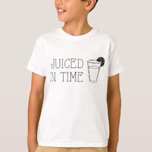 Camiseta Justo No Tempo, Engraçada Fruta Bebida Verão