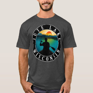 Camiseta Jute Lake Wisconsin Canoeing