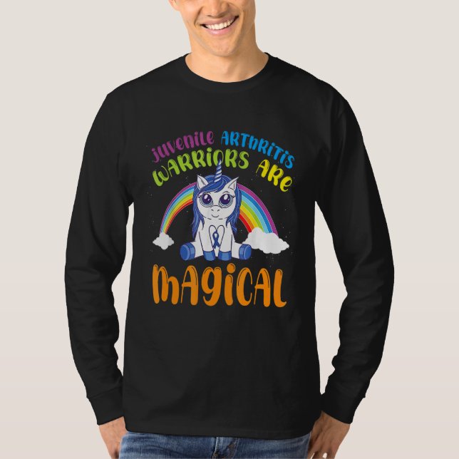 Camiseta Juvenil Artrite Consciência Magnética Unicórnio Az (Frente)