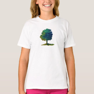 Camiseta Juvenil Árvore de Sombra Verde