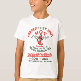 Camiseta Juvenil do 25º Aniversário do Pepper Fest