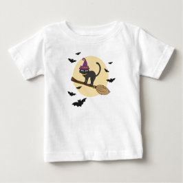 Camiseta Juvenil Gato Bruxa no Cabo de Vassoura, H