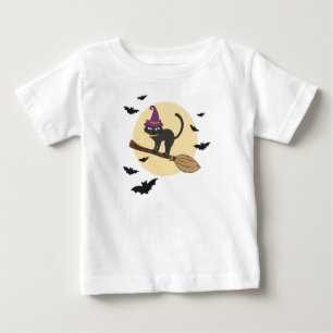 Camiseta Juvenil Gato Bruxa no Cabo de Vassoura, H