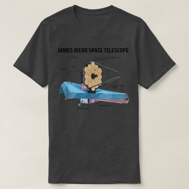 Camiseta JWST James Webb Telescópio Espacial da NASA (Frente do Design)