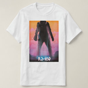 Camiseta K2-18b arte espacial exoplanetária