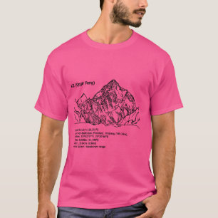 Camiseta K2, Himalaya, Karakoram, 8 mil montanhas
