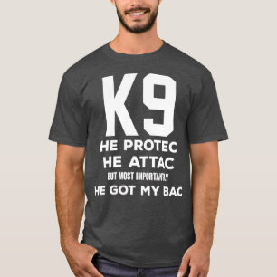 Camiseta K9 Policial Manipulador Malinois Alemão Sheperd K9