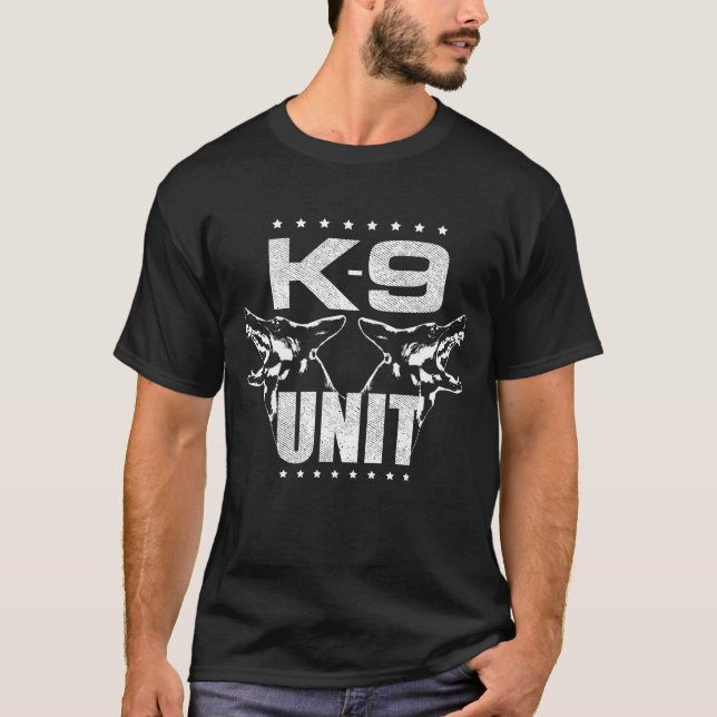 Camiseta K-9 unidade - german shepherd da unidade de (Frente)
