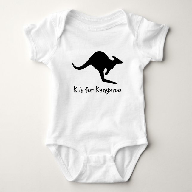 Camiseta K é para Bebê Canguru (Frente)