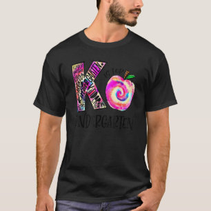 Camiseta K é para Gravata de Jardim de Infância Dye de Volt