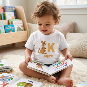 Camiseta K é para Kangaroo: Aventura de Aprendizado de Salt