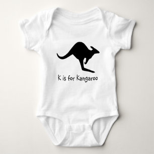 Camiseta K é para o bebê Kangaroo