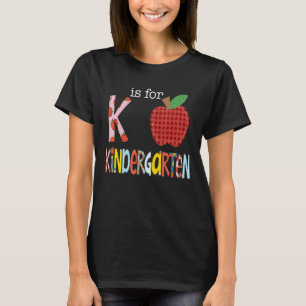 Camiseta K É Para O Jardim De Infância De Volta À Letra K D