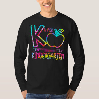 Camiseta K É Para Professora Do Jardim De Infância Tie Dye
