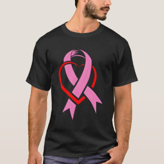 Camiseta K Friso Sensibilização do Cancer da Mama do Cancer