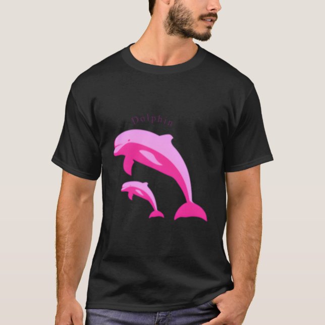 Camiseta K Golfinhos Mãe E Bebê (Frente)