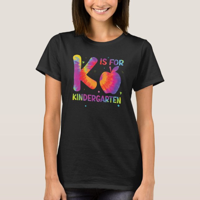 Camiseta K Is For Kindergarten Teacher Student Back to Scho (Frente)